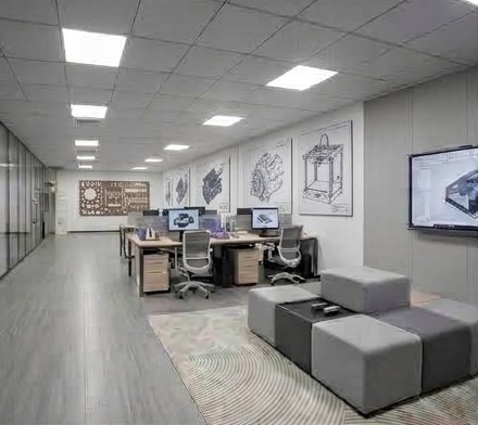 The open work area